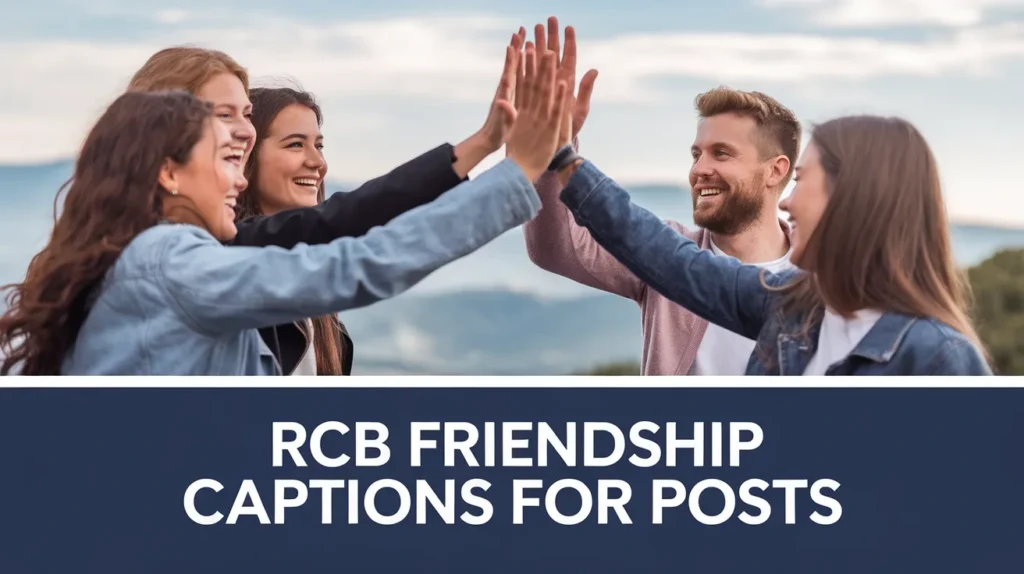 RCB Friendship Captions for Posts