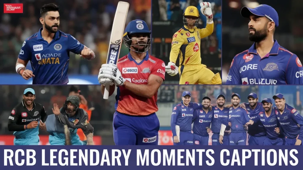 RCB Legendary Moments Captions