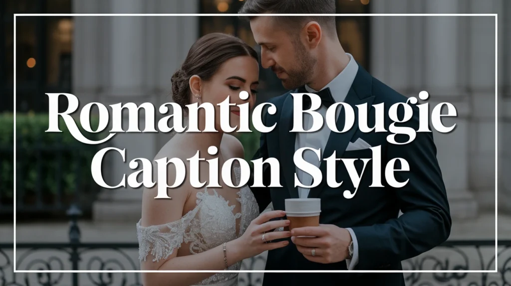Romantic Bougie Caption Style