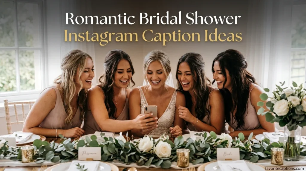 Romantic Bridal Shower Instagram Caption Ideas