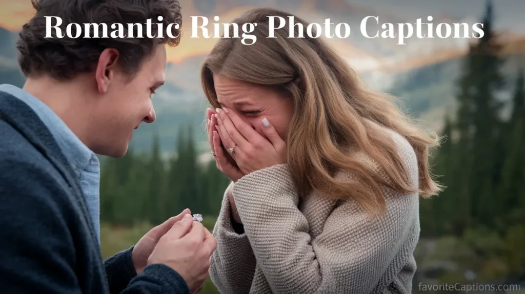 Romantic Ring Photo Captions