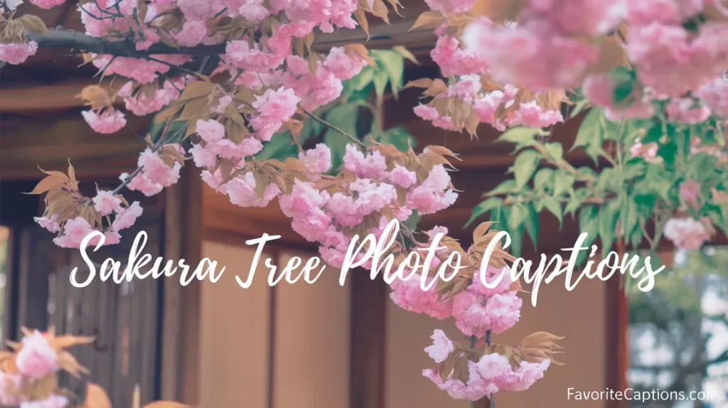 Sakura Tree Photo Captions