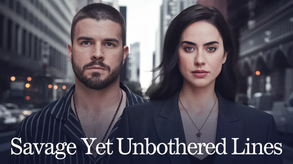 Savage Yet Unbothered Lines