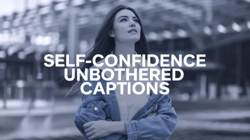 Self-Confidence Unbothered Captions