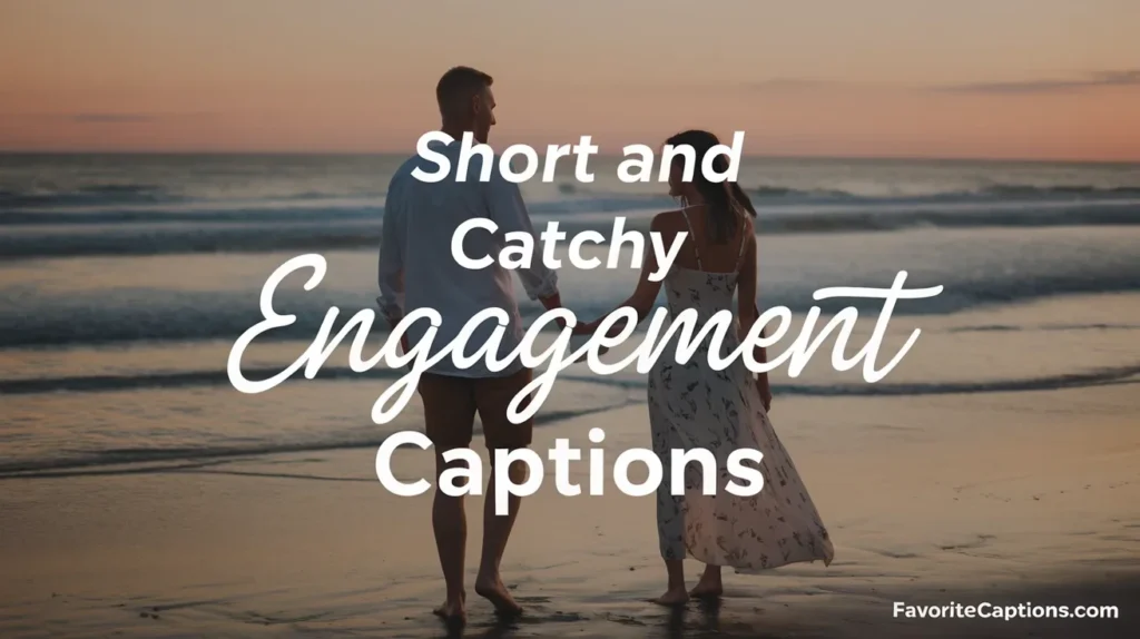 Short and Catchy Engagement Captions