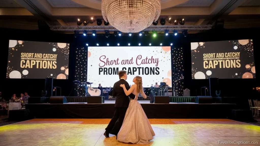 Short and Catchy Prom Captions
