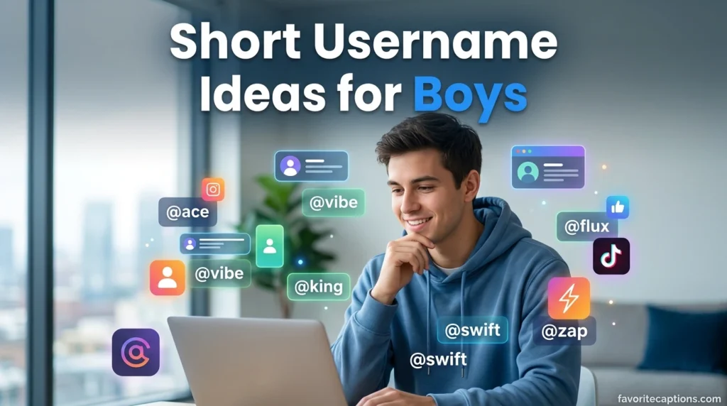 Short Username Ideas for Boys
