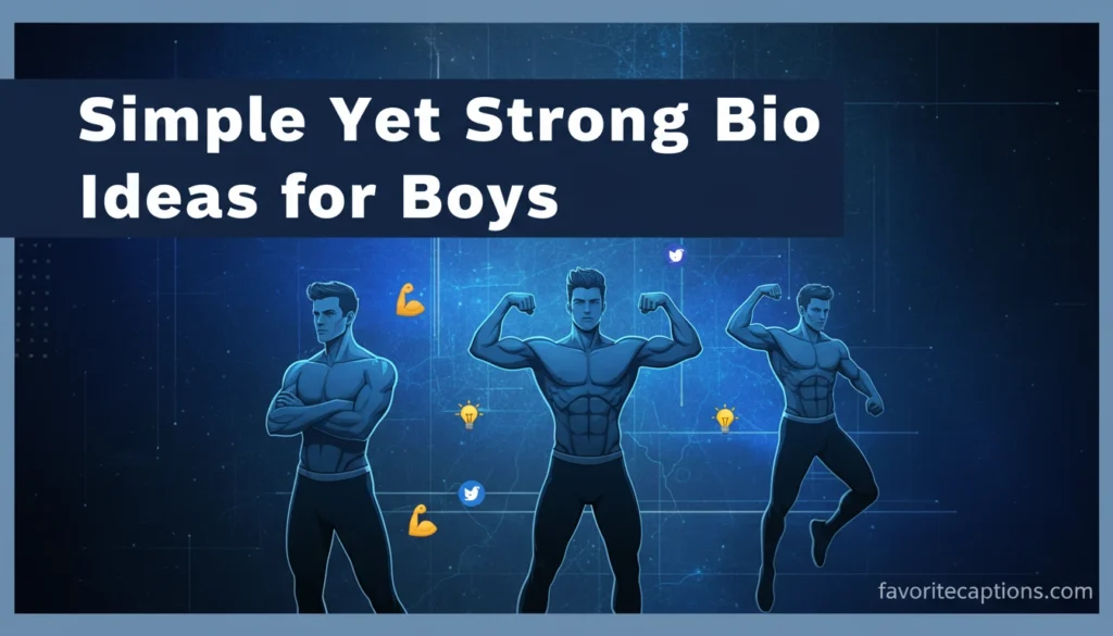 Simple Yet Strong Bio Ideas for Boys