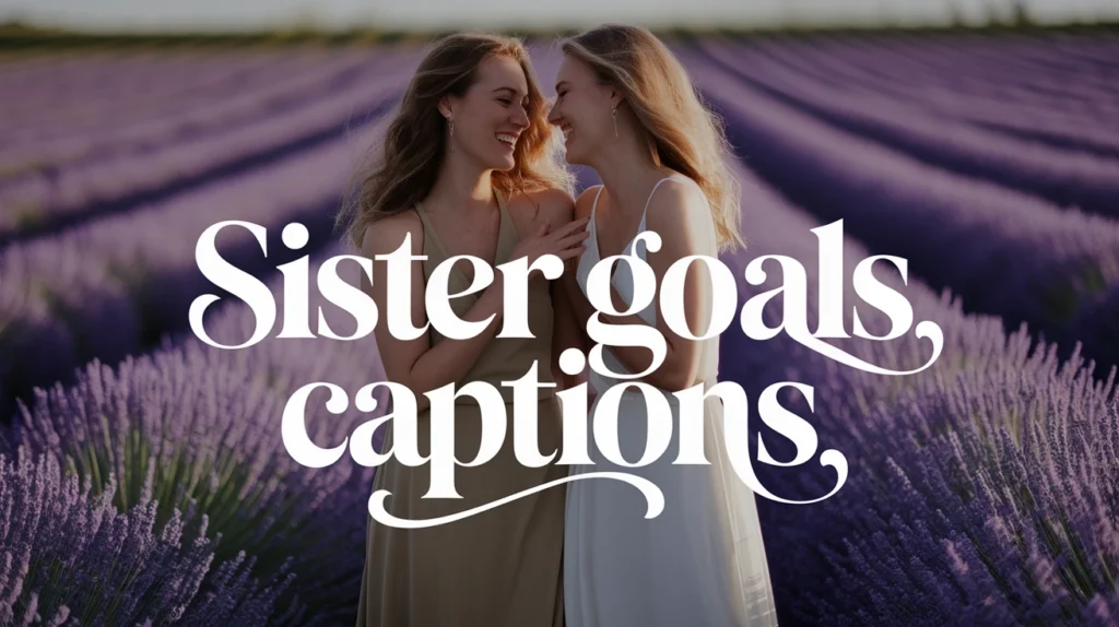 Sister Goals Captions