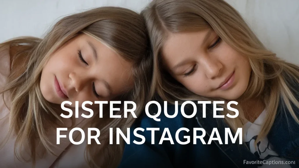 Sister Quotes for Instagram