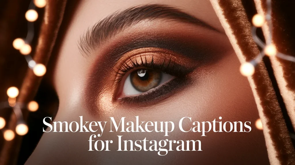 Smokey Makeup Captions for Instagram