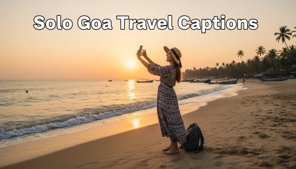 Solo Goa Travel Captions