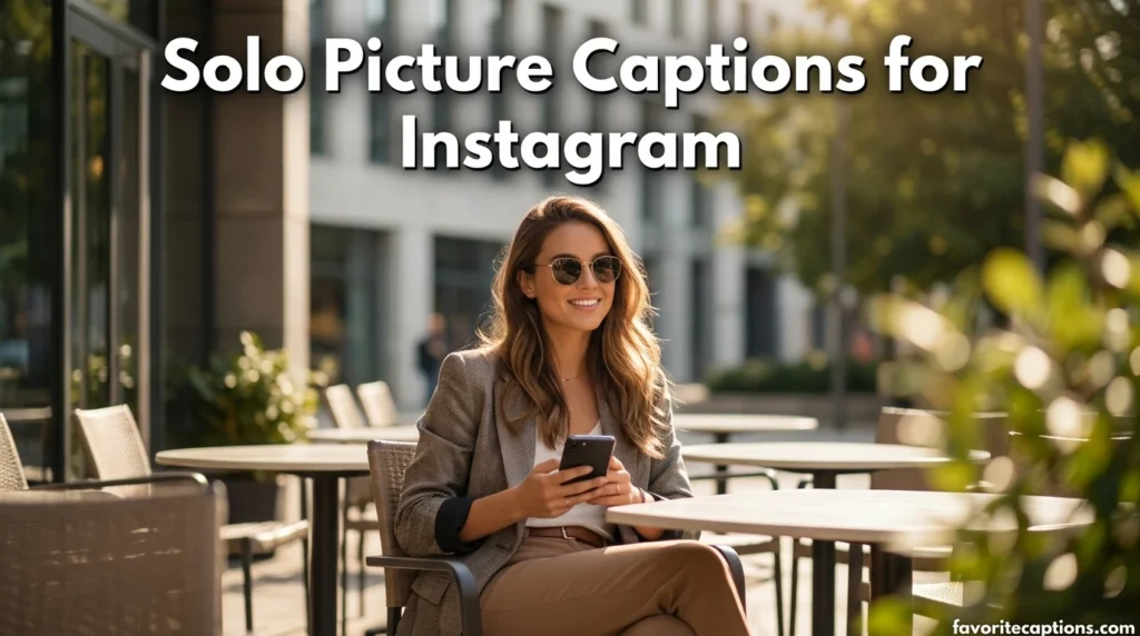Solo Picture Captions for Instagram