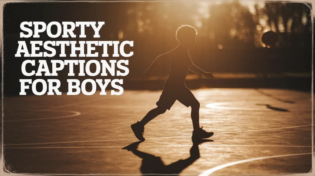 Sporty Aesthetic Captions for Boys
