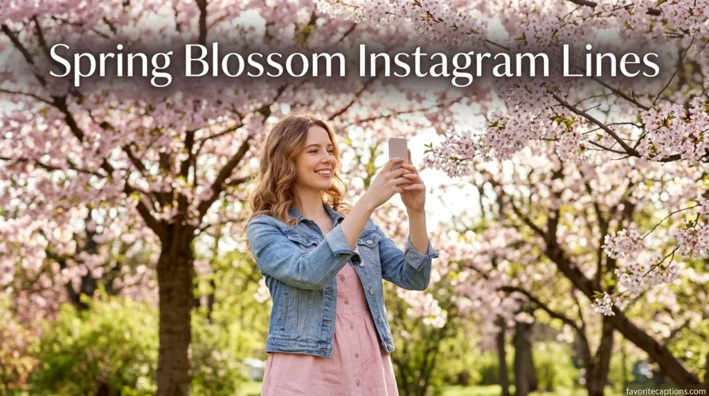 Spring Blossom Instagram Lines