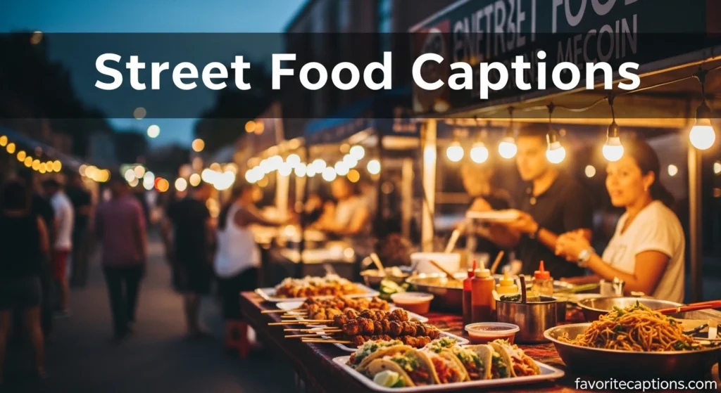 Street Food Captions