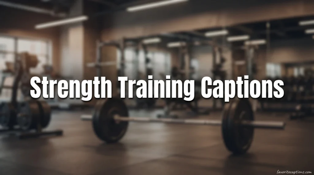 Strength Training Captions