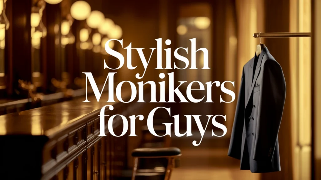 Stylish Monikers for Guys