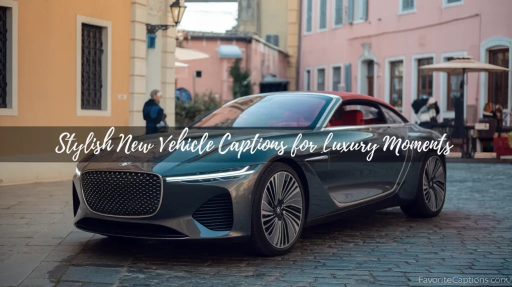 Stylish New Vehicle Captions for Luxury Moments