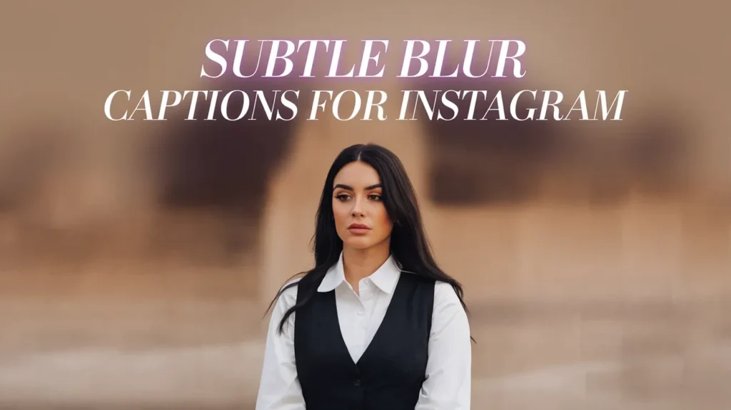 Subtle Blur Captions for Instagram