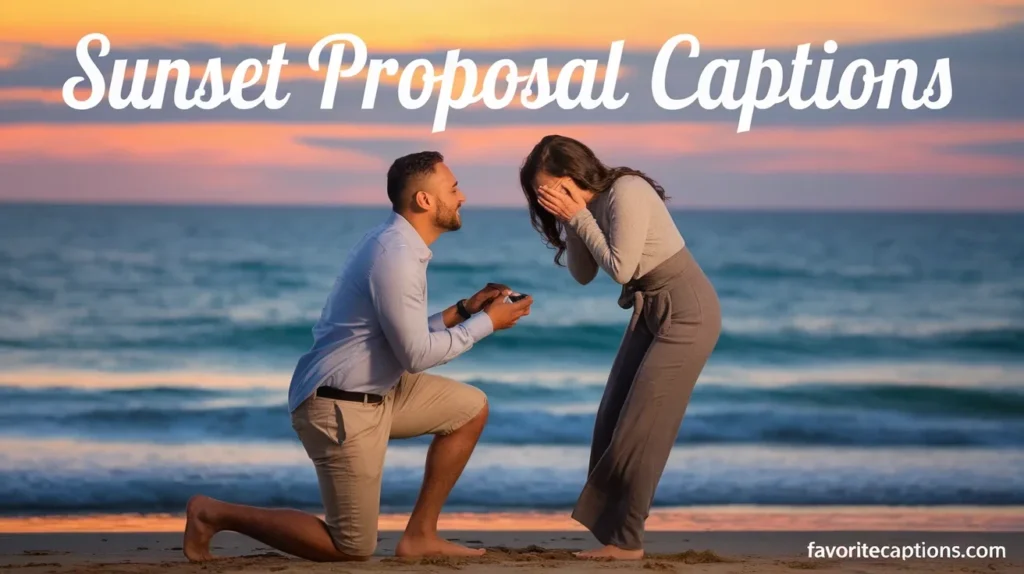 Sunset Proposal Captions
