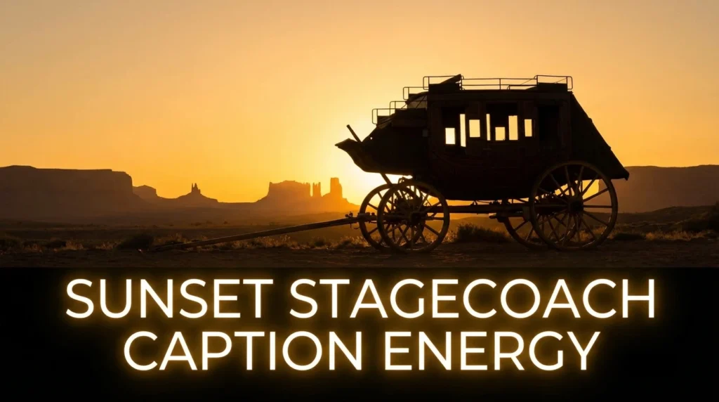 Sunset Stagecoach Caption Energy