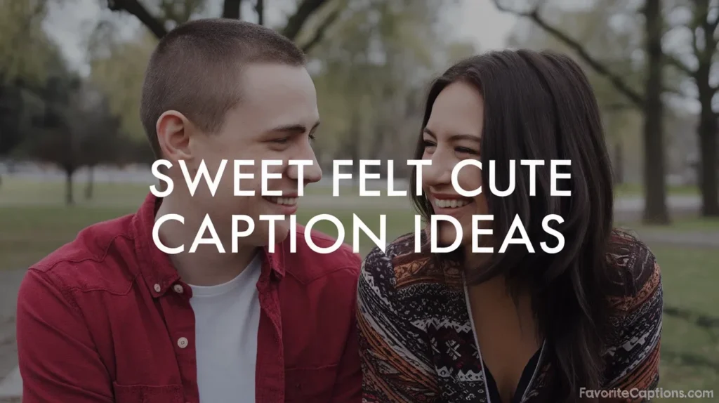 Sweet Felt Cute Caption Ideas