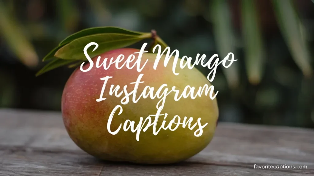 Sweet Mango Instagram Captions