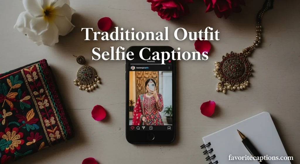 Traditional Outfit Selfie Captions
