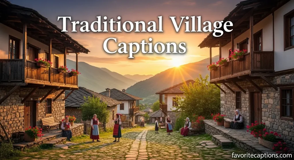 Traditional Village Captions