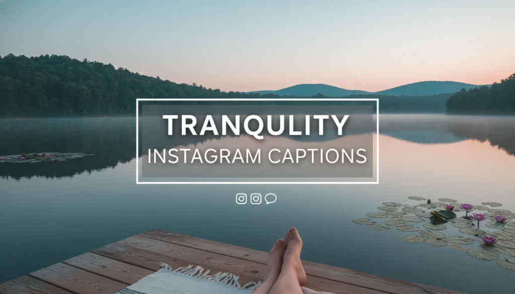 Tranquility Instagram Captions
