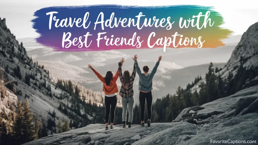 Travel Adventures With Best Friends Captions