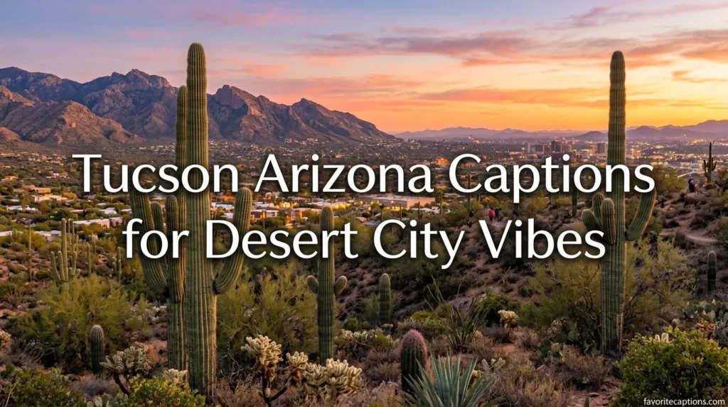 Tucson Arizona Captions for Desert City Vibes