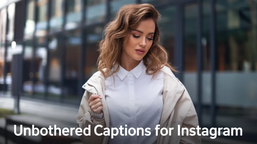 Unbothered Captions for Instagram