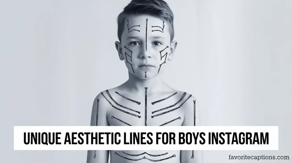Unique Aesthetic Lines for Boys Instagram
