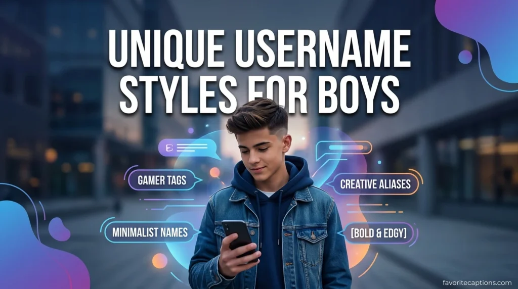 Unique Username Styles for Boys