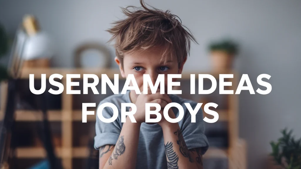 Username Ideas for Boys