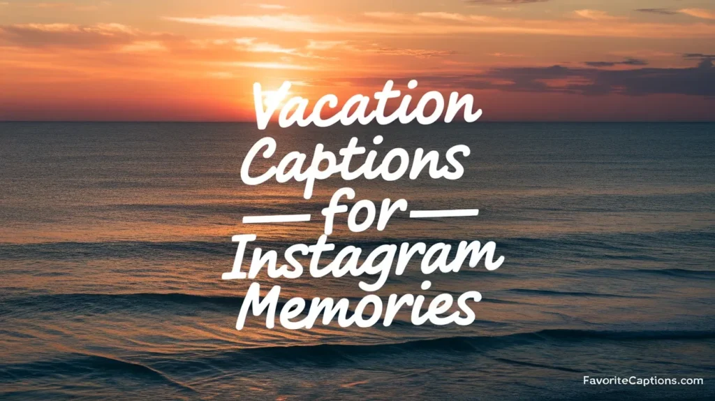 Vacation Captions for Instagram Memories