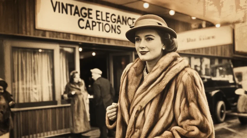 Vintage Elegance Captions