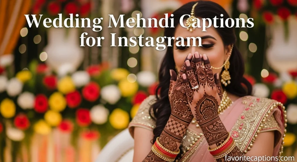 Wedding Mehndi Captions for Instagram