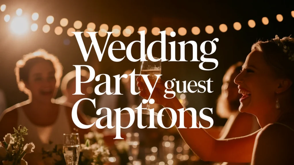 Wedding Party Guest Captions