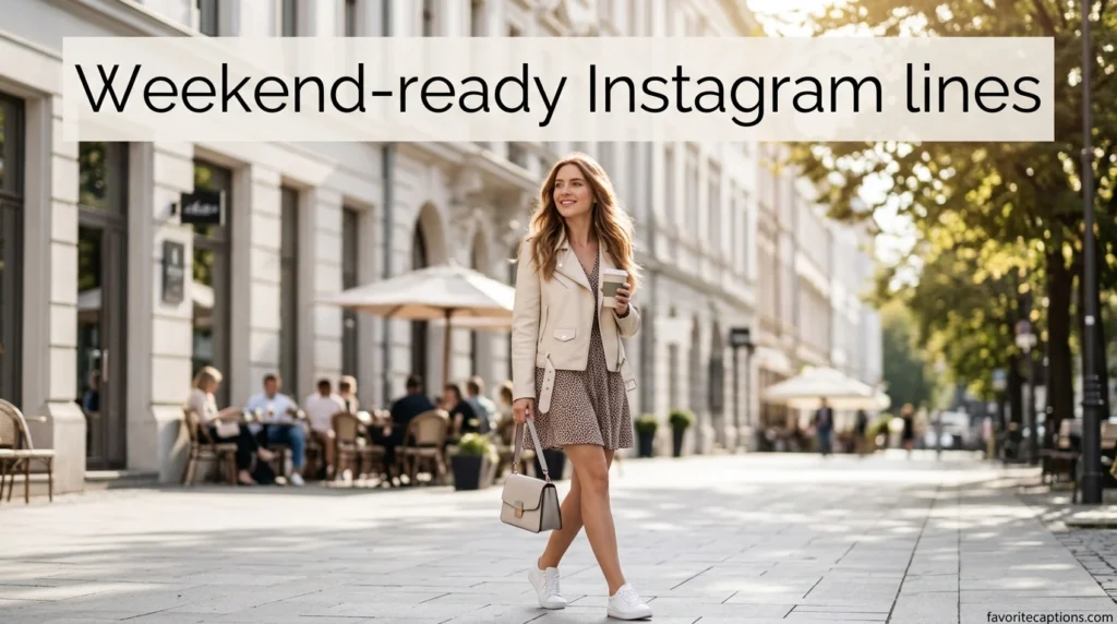 Weekend-ready Instagram lines