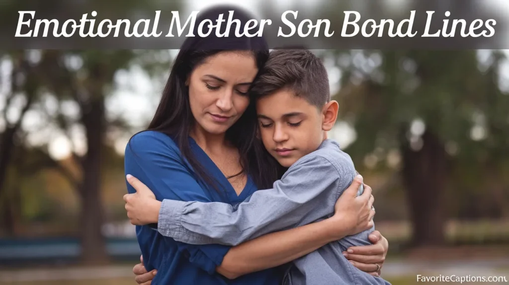 Emotional mother son bond lines