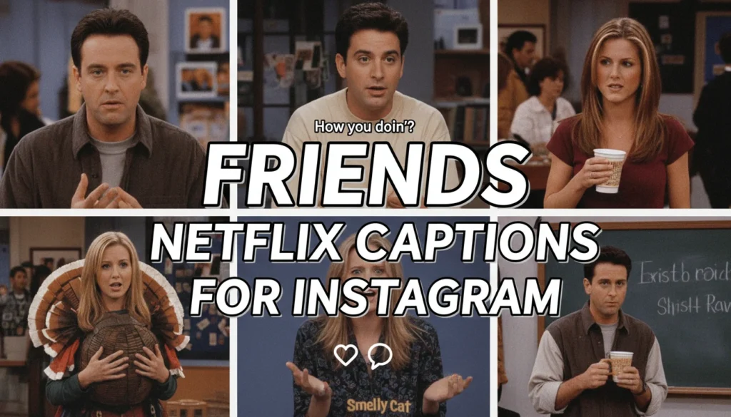 Friends Netflix Captions for Instagram