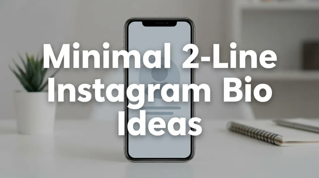 Minimal 2-Line Instagram Bio Ideas