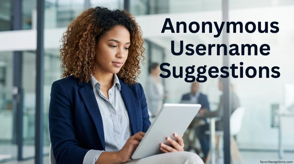 Anonymous Username Suggestions