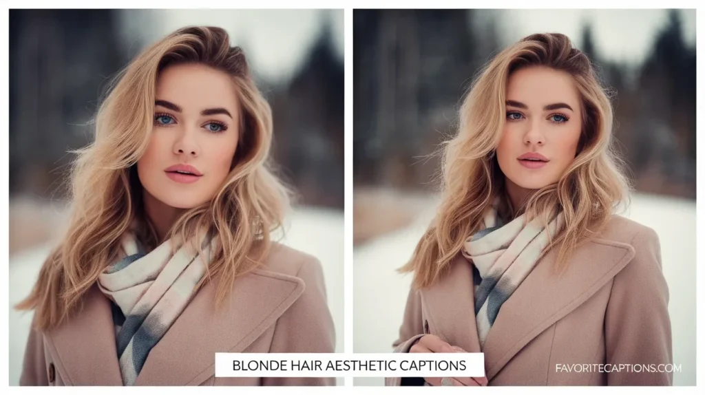 Blonde Hair Aesthetic Captions
