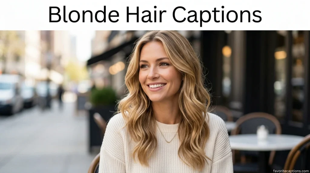 Blonde Hair Captions