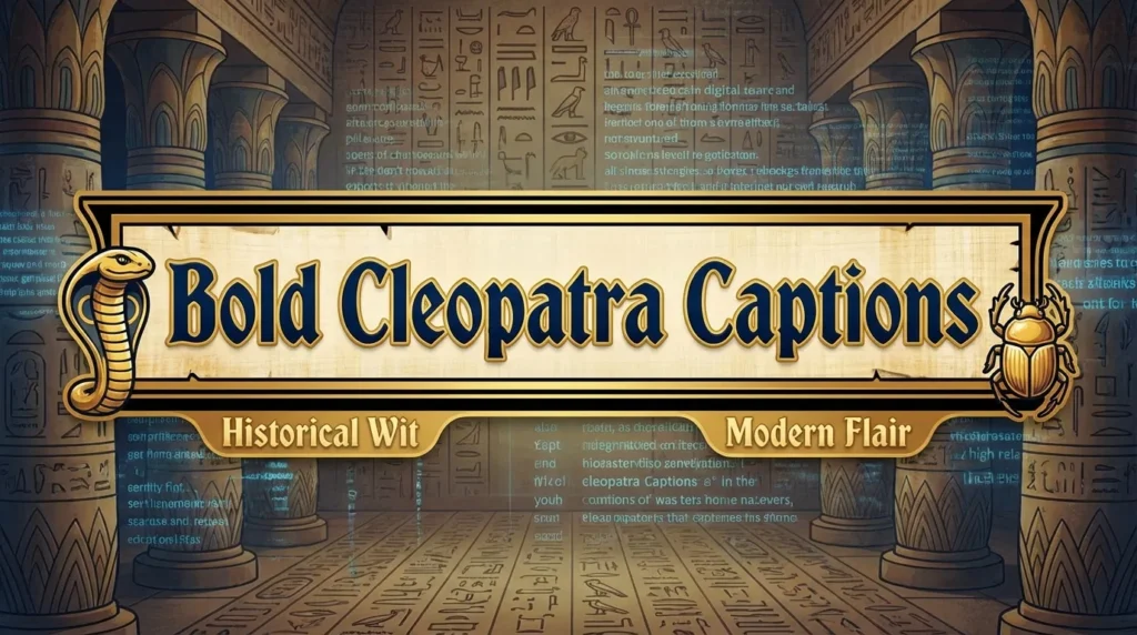 Bold Cleopatra Captions