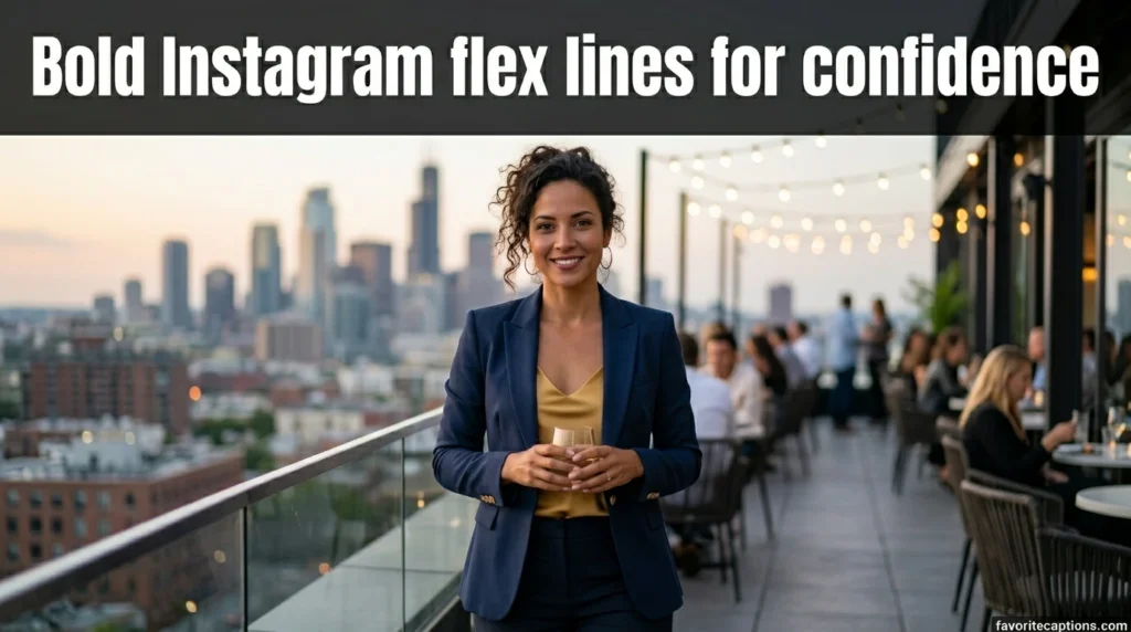 Bold Instagram flex lines for confidence